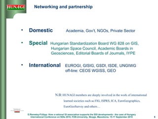 Networking and partnership <ul><li>Domestic  Academia, Gov’t, NGOs, Private Sector </li></ul><ul><li>Special   Hungarian S...