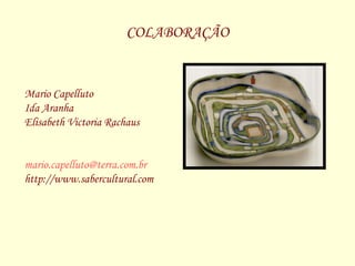 COLABORAÇÃO Mario Capelluto Ida Aranha Elisabeth Victoria Rachaus [email_address] http://www.sabercultural.com 