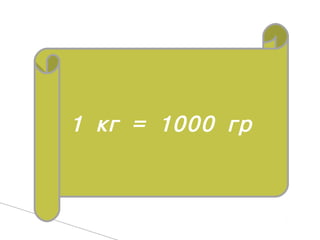 1 êã = 1000 гр
 