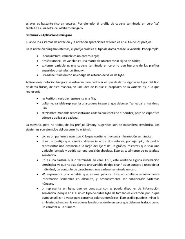 Resultado de imagen para que es la notacion hungara ejemplos