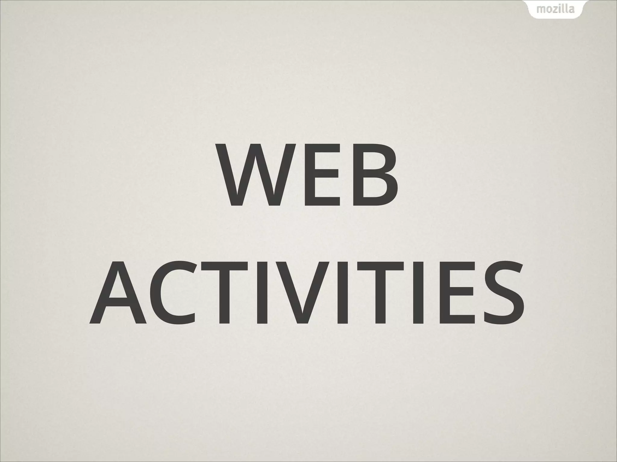 WEB
ACTIVITIES

 