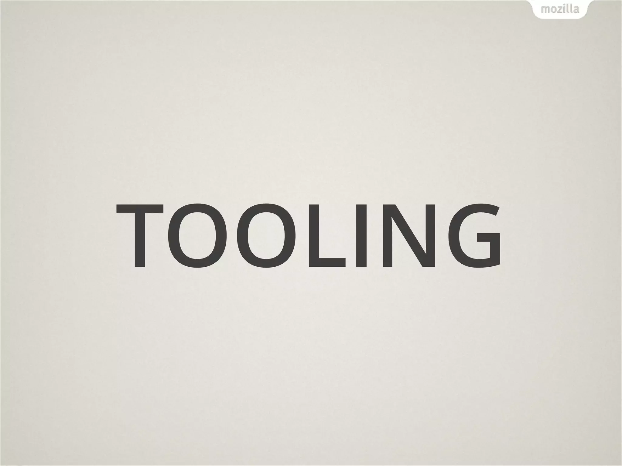 TOOLING

 