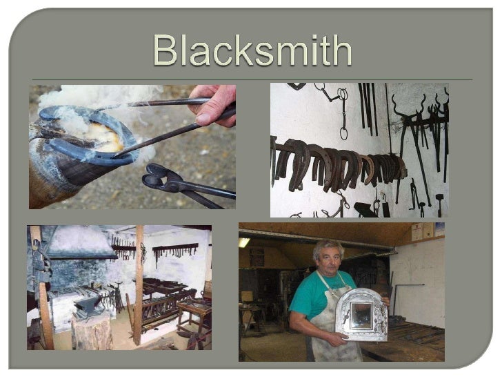 Traditional jobs and occupations