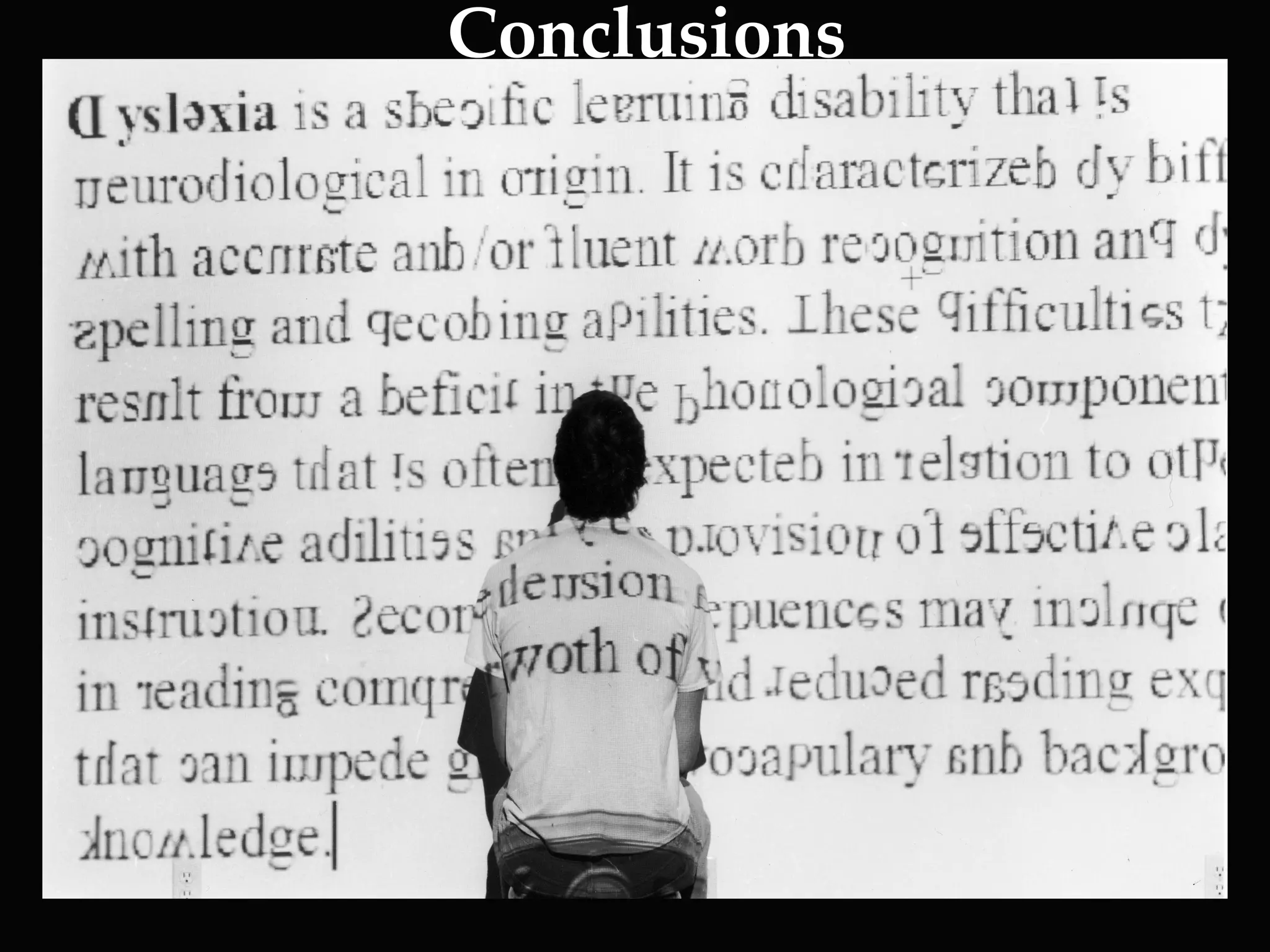 Conclusions
 