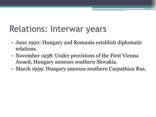 Hungary Romania Relations Pptx Hungary Romania Relations Pptx