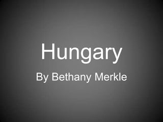 Hungary By Bethany Merkle 
