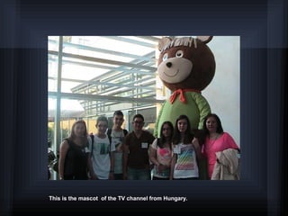 This is the mascot of the TV channel from Hungary.
 