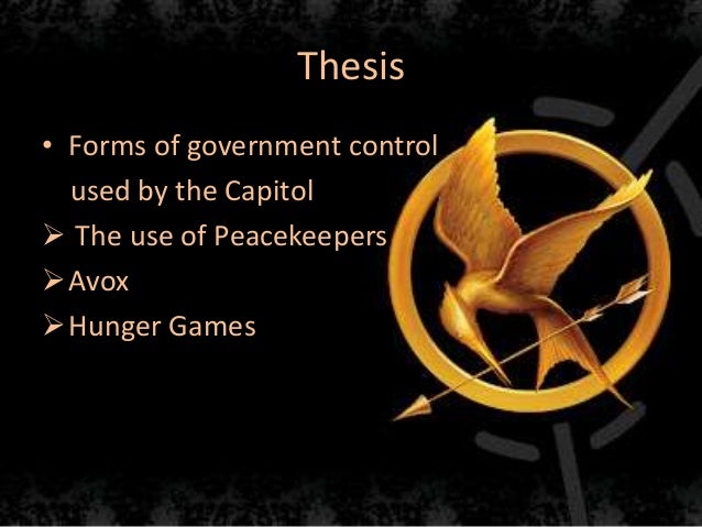 thesis statement for hunger games