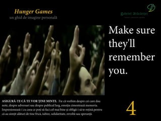 Hunger Games
      un ghid de imagine personală


                                                                        ...