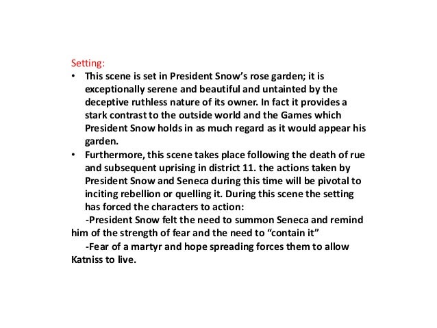 Hunger Games Example Film Analysis