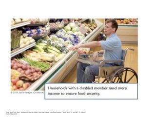 Nord, Mark; Prell, Mark. "Struggling To Feed the Family: What Does It Mean To Be Food Insecure?." Amber Waves. 01 Jun. 2007: 32. eLibrary.
Web. 13 May. 2010.
 