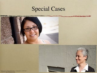 Special Cases




 "Feeding America: Hunger Relief Charity ." Feeding America., 2010. Web. 2
     Mar. 2010. <http://feedingamerica.org/>.
 