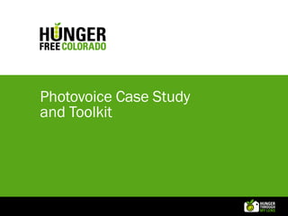 Photovoice Case Study
and Toolkit
 