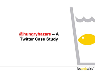 @hungryhazare  – A Twitter Case Study 