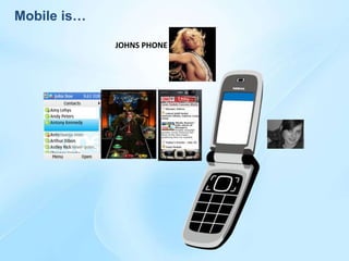 Mobile is…

             JOHNS PHONE
 