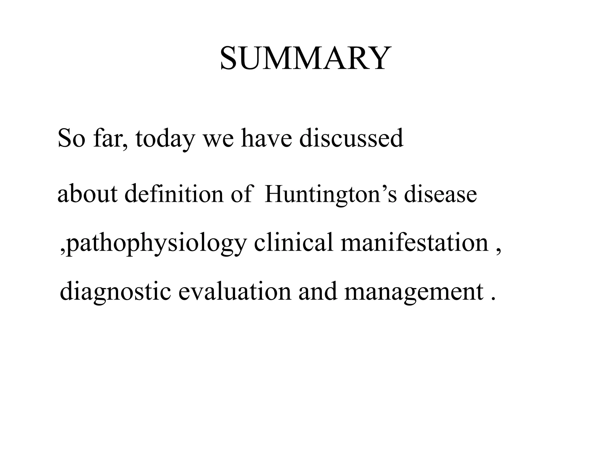 Hungtion s disease pptx