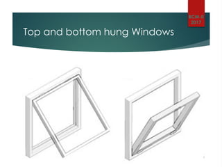Hung Windows Used in Architectural design | PPTX