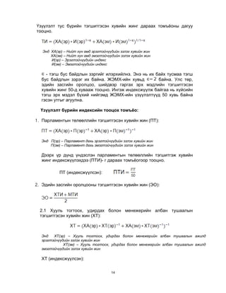 Hunii hogjliin indexiig tsootsoh | PDF