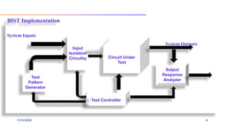 Logic built in self test techniques based on FPGA | PPTX