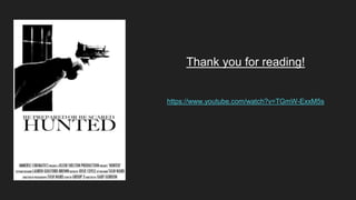 Thank you for reading!
https://www.youtube.com/watch?v=TGmW-ExxM5s
 