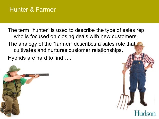 Hunter farmer ....a sales model… or competences needed ...