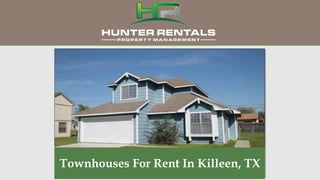 Townhouses For Rent In Killeen, TX
 