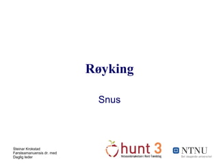 Røyking Snus 