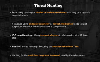 Hunting Advanced Threats Using Endpoint Telemetry | PDF