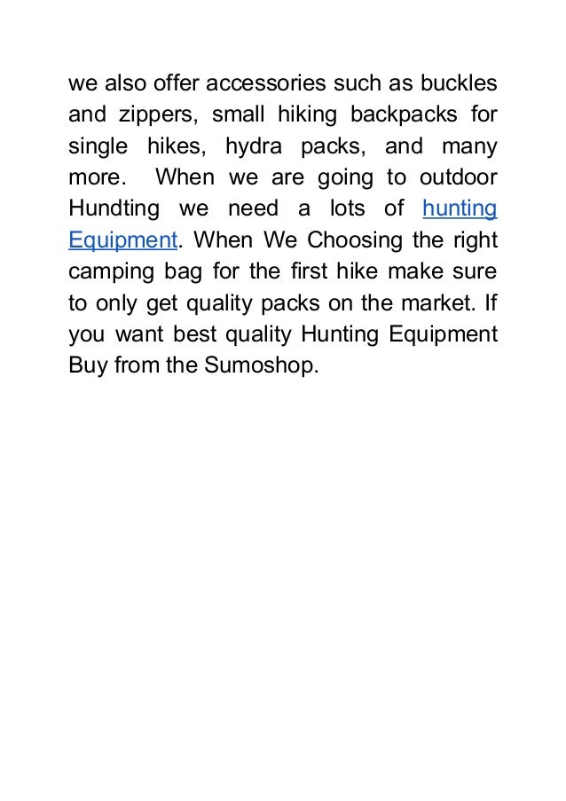 hunting equipment stores