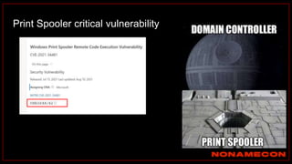 Print Spooler critical vulnerability
 