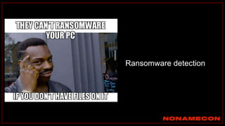 Ransomware detection
 