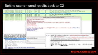 Behind scene - send results back to C2
 