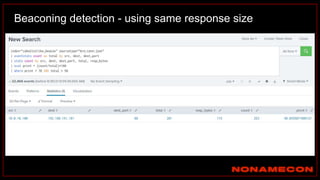 Beaconing detection - using same response size
 