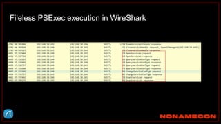 Fileless PSExec execution in WireShark
 