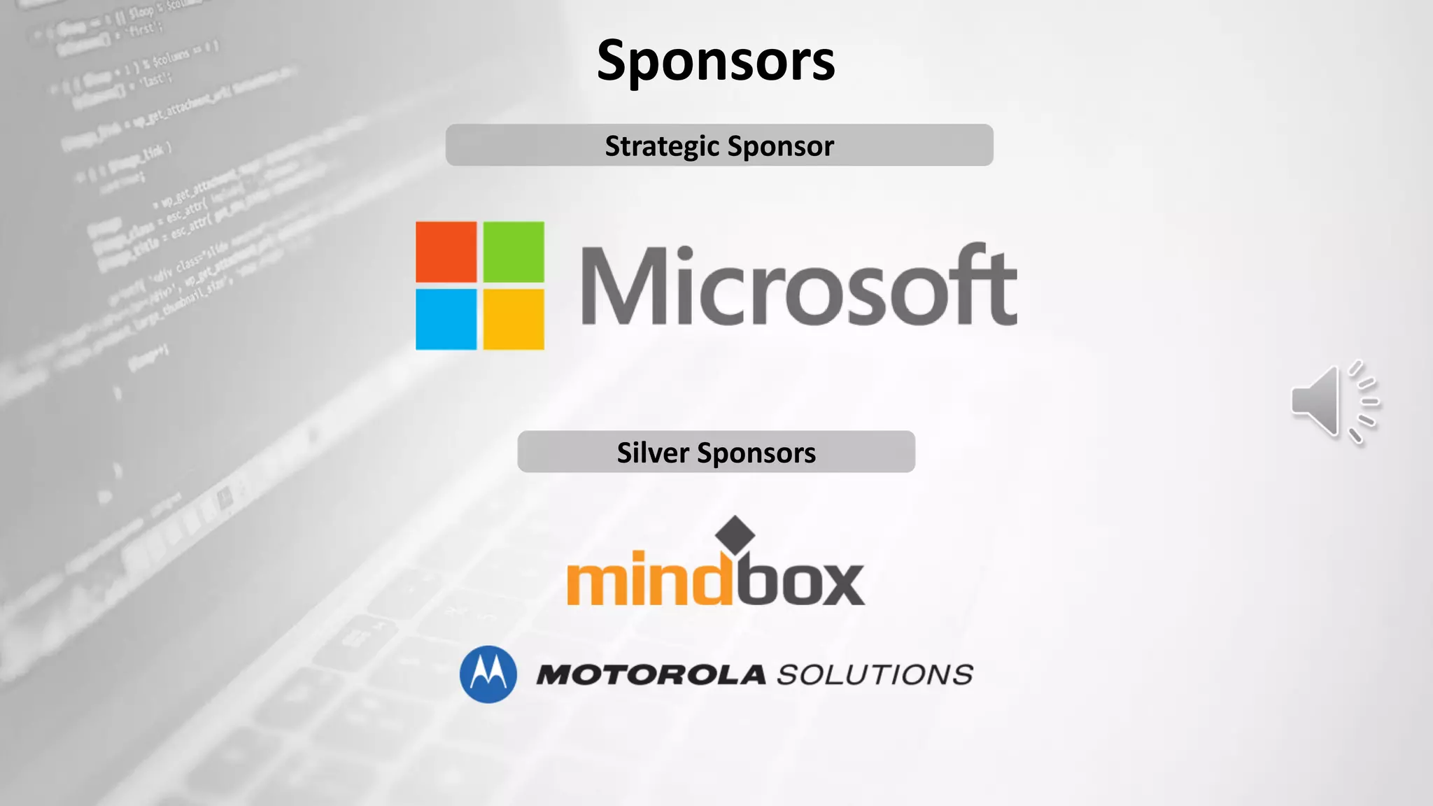 Sponsors
Silver Sponsors
Strategic Sponsor
 
