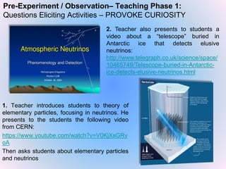 Pre-Experiment / Observation– Teaching Phase 1:
Questions Eliciting Activities – PROVOKE CURIOSITY
1. Teacher introduces s...