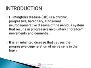 huntington disease presentation by archana.pdf
