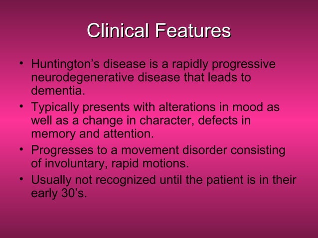 Huntington’s disease | PPT | Brain and Nervous System Disorders ...