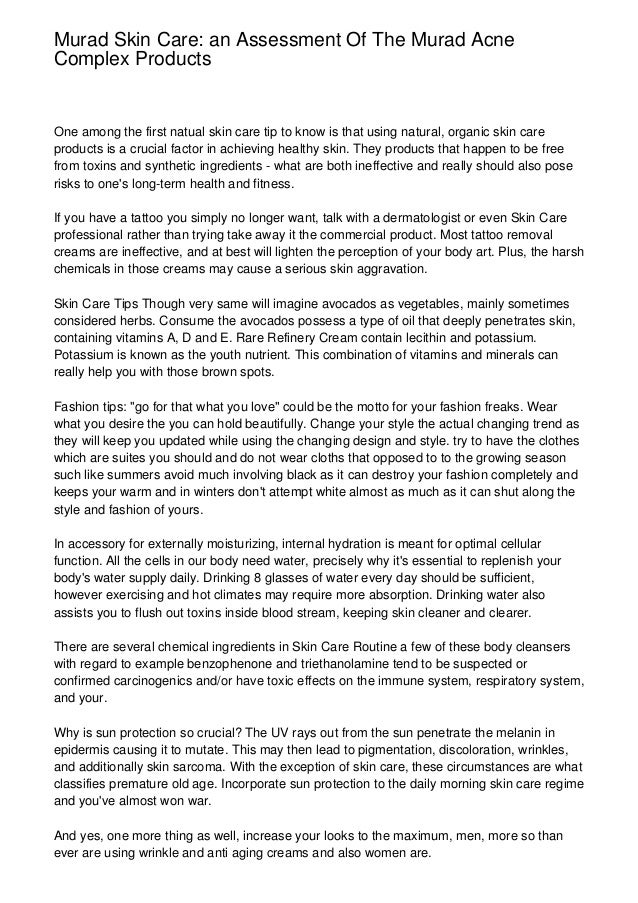 murad skin