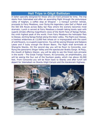 Hunza Guides Pakistan Tours Trekking Expeditions Pdf Hunza Guides Pakistan Tours Trekking Expeditions Pdf
