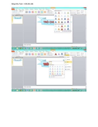 Đặng Hữu Toàn – K39.201.106
 