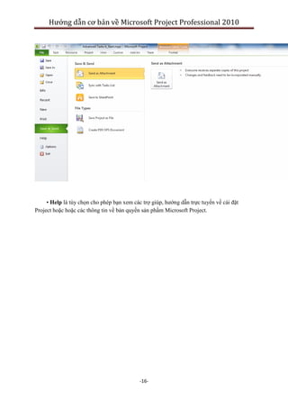 Huong dan co ban ve ms project 2010 professional | PDF
