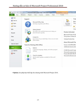 Huong dan co ban ve ms project 2010 professional | PDF