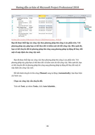Huong dan co ban ve ms project 2010 professional | PDF