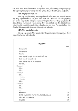 Huong dan quy cach trinh bay luan van | DOC