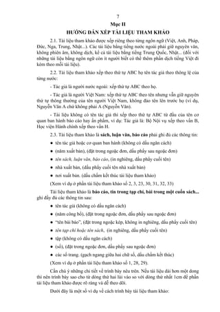 Huong dan quy cach trinh bay luan van | DOC
