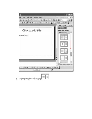 5. Ngừng chuột tại biểu tượng
 