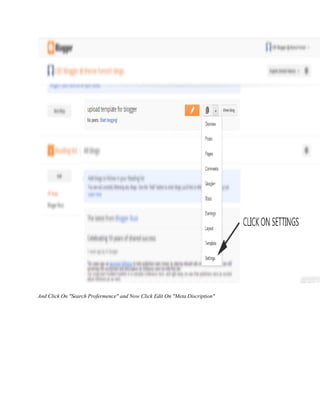 And Click On "Search Profermence" and Now Click Edit On "Meta Discription"
 