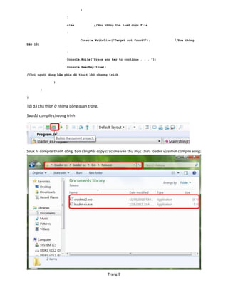 Writing Loader Hướng dẫn tạo Loader trong .NET - bản dịch | PDF