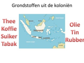 Grondstoffen uit de koloniën 